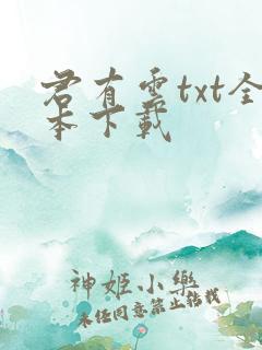 君有云txt全本下载