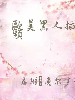 欧美黑人插b视频