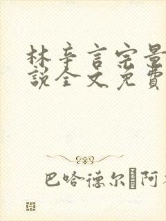 林辛言宗景灏小说全文免费阅读完结