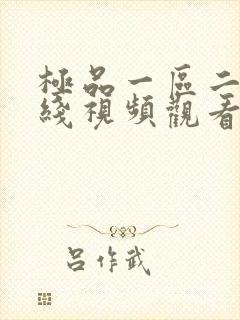 极品一区二区在线视频观看