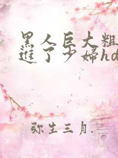 黑人巨大粗物挺进了少妇hd