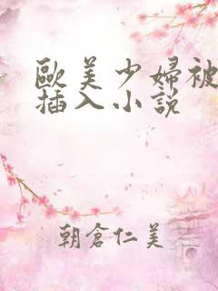 欧美少妇被猛烈插入小说