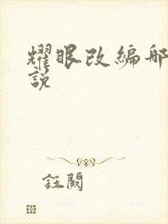 耀眼改编哪个小说