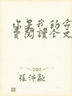 你是我的命运免费阅读全文