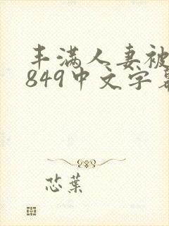 丰满人妻被黑人849中文字幕