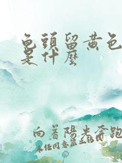 龟头留黄色的脓是什么