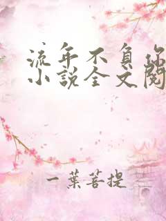 流年不负你情深小说全文阅读