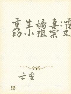 重生娇妻:霍爷的小祖宗又撒娇了txt小说下载