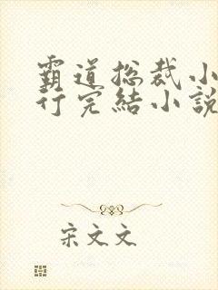 霸道总裁小说排行完结小说