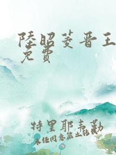 陆昭菱晋王全文免费