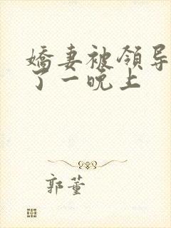 娇妻被领导折腾了一晚上