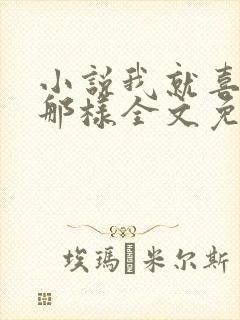 小说我就喜欢他那样全文免费阅读