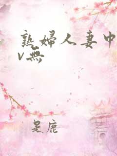 熟妇人妻中文av无