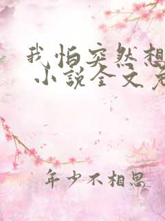 我怕突然想起你 小说全文免费阅读