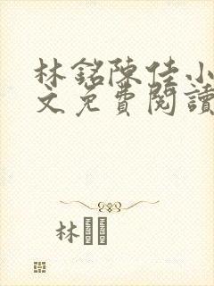 林铭陈佳小说全文免费阅读最新章节