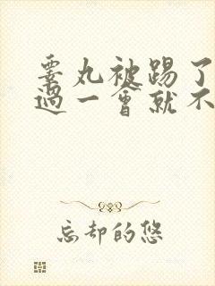 睾丸被踢了一下过一会就不疼了