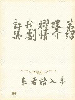 许我耀眼第11集剧情介绍