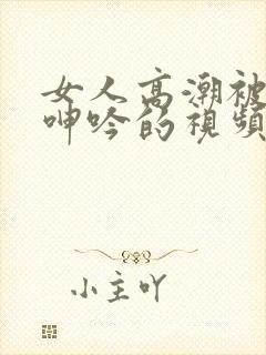 女人高潮被爽到呻吟的视频