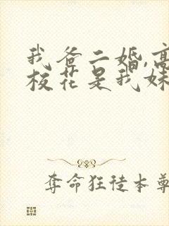 我爸二婚,高冷校花是我妹连续剧