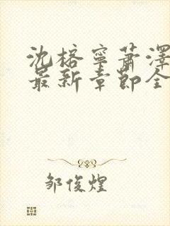 沈榕宁萧泽小说最新章节全文阅读