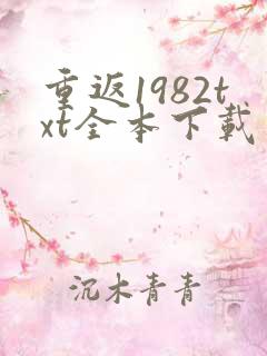 重返1982txt全本下载