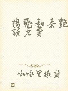 杨飞和秦艳阳小说免费