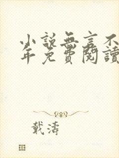 小说无言不忆流年免费阅读