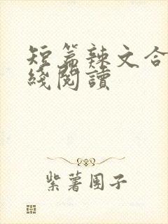 短篇辣文合集在线阅读