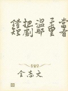 错把温柔当情深短剧哪里看完整版