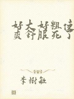 好大好粗使劲好爽舒服死了