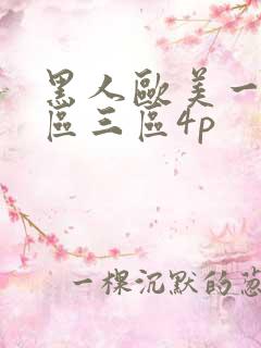 黑人欧美一区二区三区4p