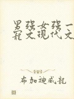 男强女强一对一宠文现代文