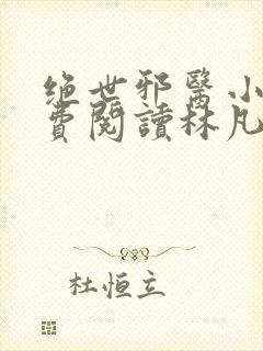 绝世邪医小说免费阅读林凡叶惜