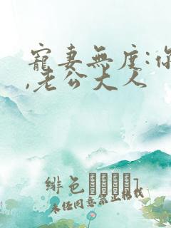 宠妻无度:你好,老公大人