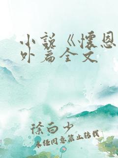 小说《怀恩》番外篇全文