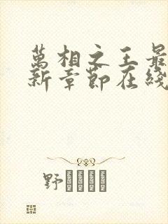 万相之王最新更新章节在线阅读