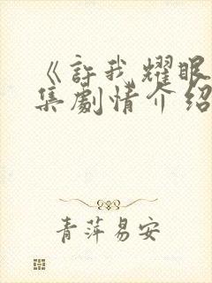 《许我耀眼》分集剧情介绍