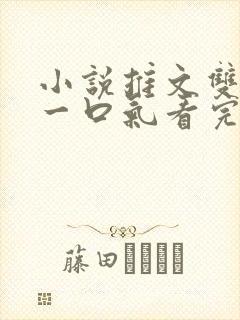 小说推文双男主一口气看完