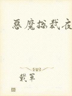 恶魔总裁夜锁爱