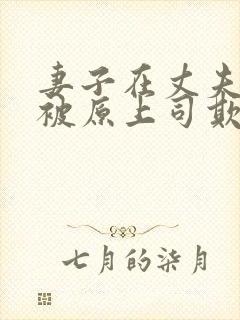 妻子在丈夫面前被原上司欺负