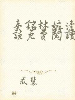 秦铭林婉清 小说免费阅读无弹窗