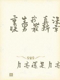 重生我真没想当暖男最新章节目录