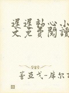 迟迟动心小说全文免费阅读无删减