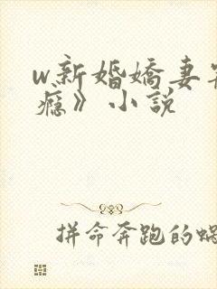 w新婚娇妻宠上瘾》小说