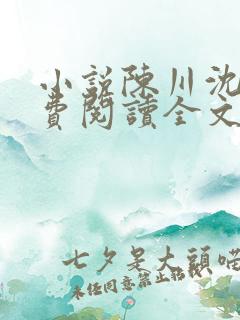 小说陈川沈溪免费阅读全文最新章节