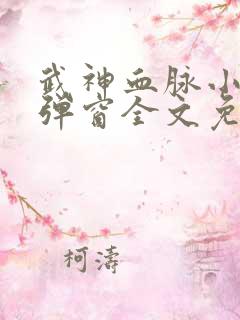 武神血脉小说无弹窗全文免费阅读