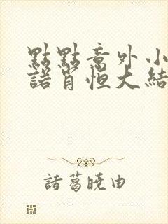 点点意外小说余诺肖恒大结局