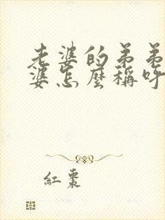 老婆的弟弟的老婆怎么称呼