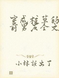 穿成校草的炮灰前男友全文免费阅读