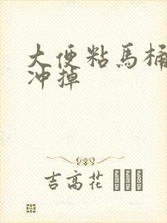 大便粘马桶怎么冲掉